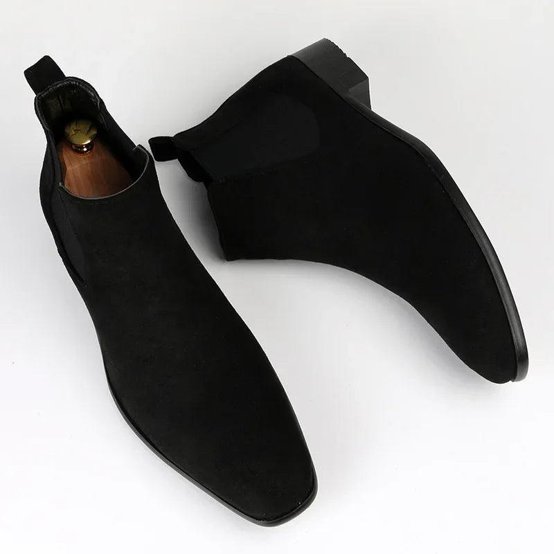 Classic Men's Faux Suede Ankle Boots
