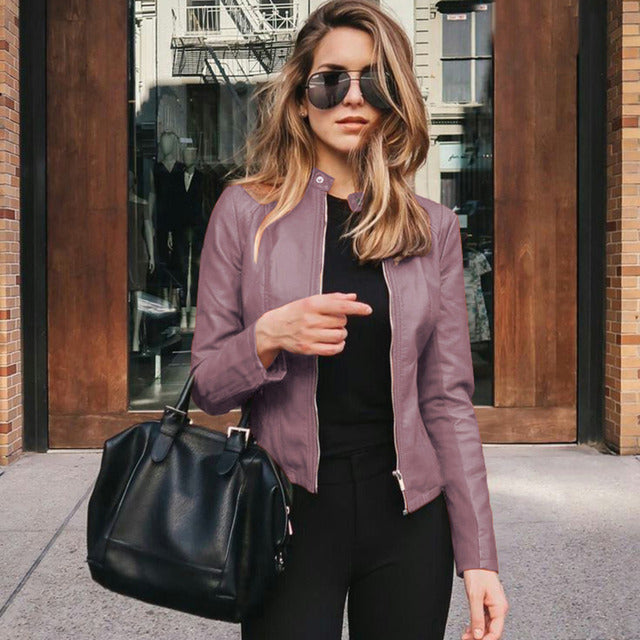 Genuine Leather Biker Jacket