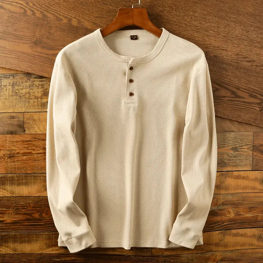 Men's Soft Cotton Henley Shirt