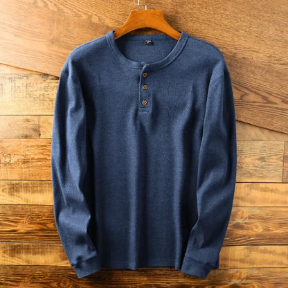 Men's Soft Cotton Henley Shirt