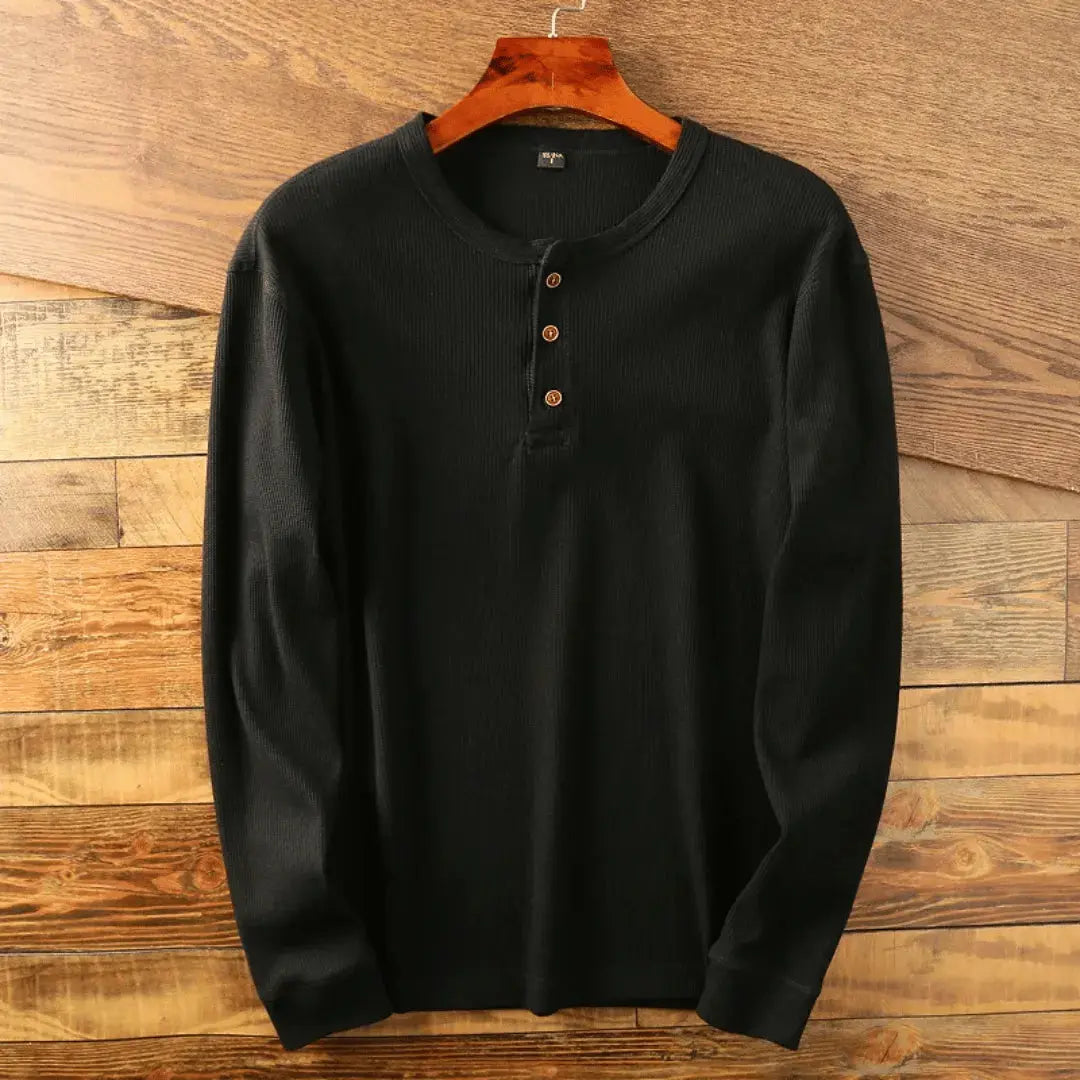 Men's Soft Cotton Henley Shirt