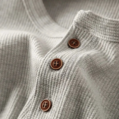 Men's Soft Cotton Henley Shirt