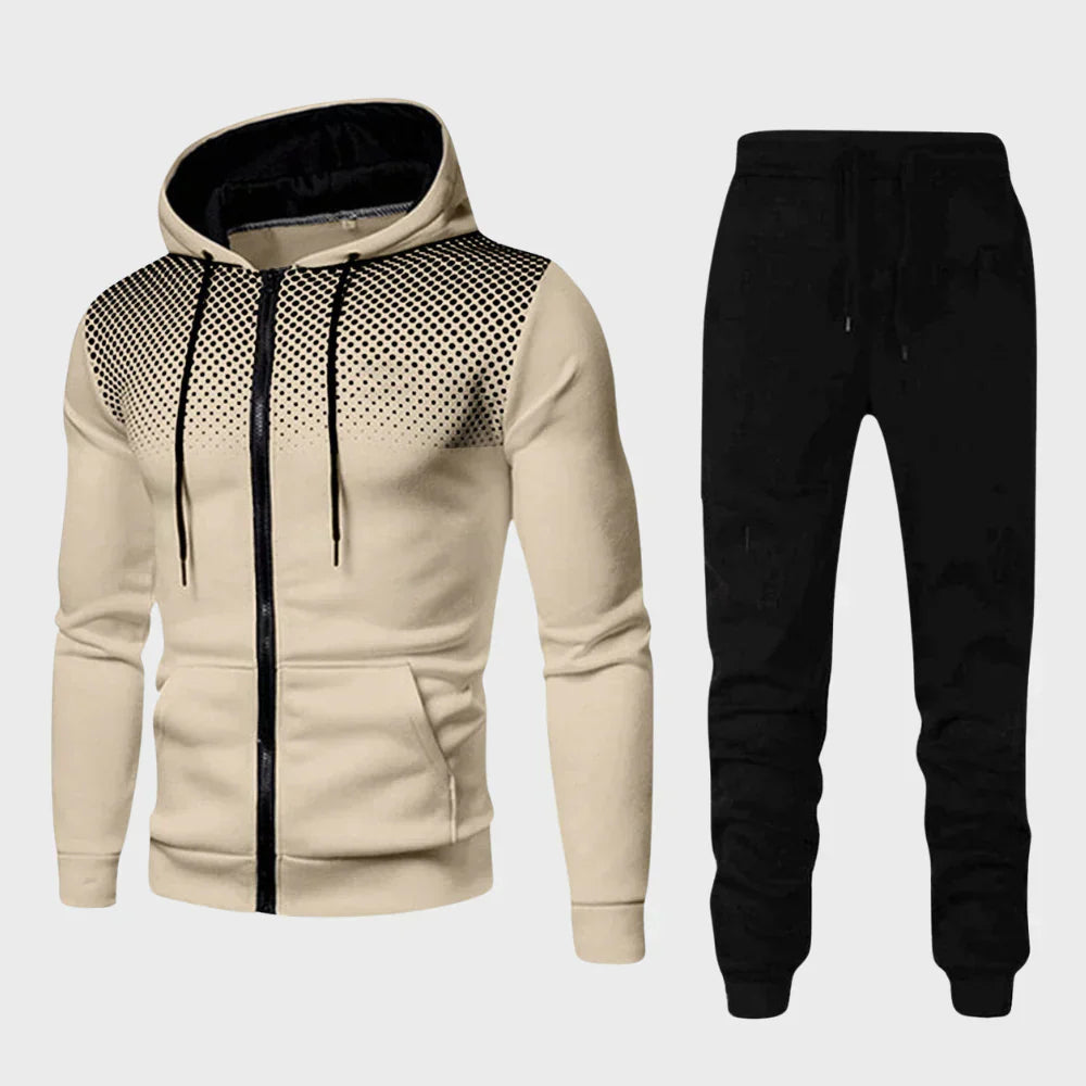 Relaxed Fit Hooded Jogger Suit Set