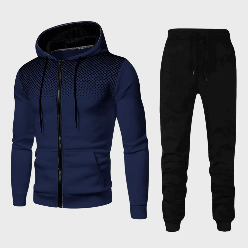 Relaxed Fit Hooded Jogger Suit Set