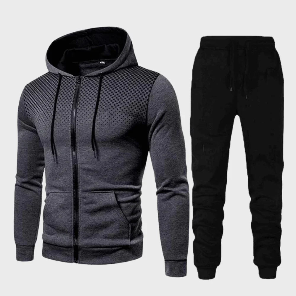 Relaxed Fit Hooded Jogger Suit Set