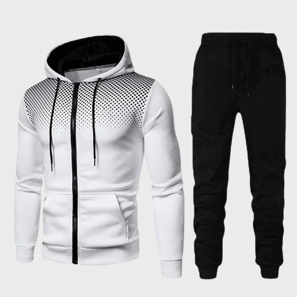 Relaxed Fit Hooded Jogger Suit Set