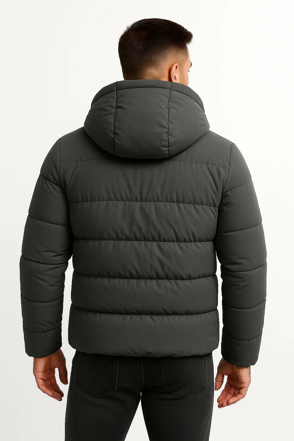 Warm Plaid Mens Winter Coat