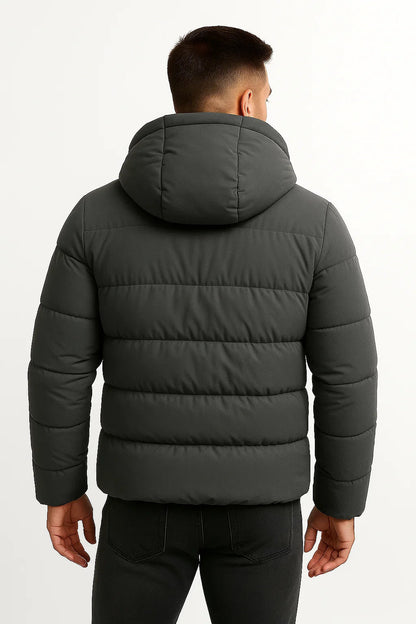 Warm Plaid Mens Winter Coat