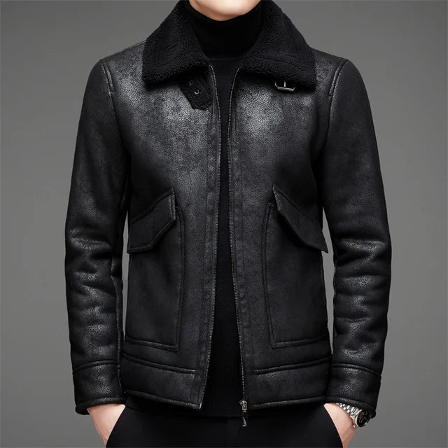 Timeless Men's Tan Leather Jacket - OutfitLondon