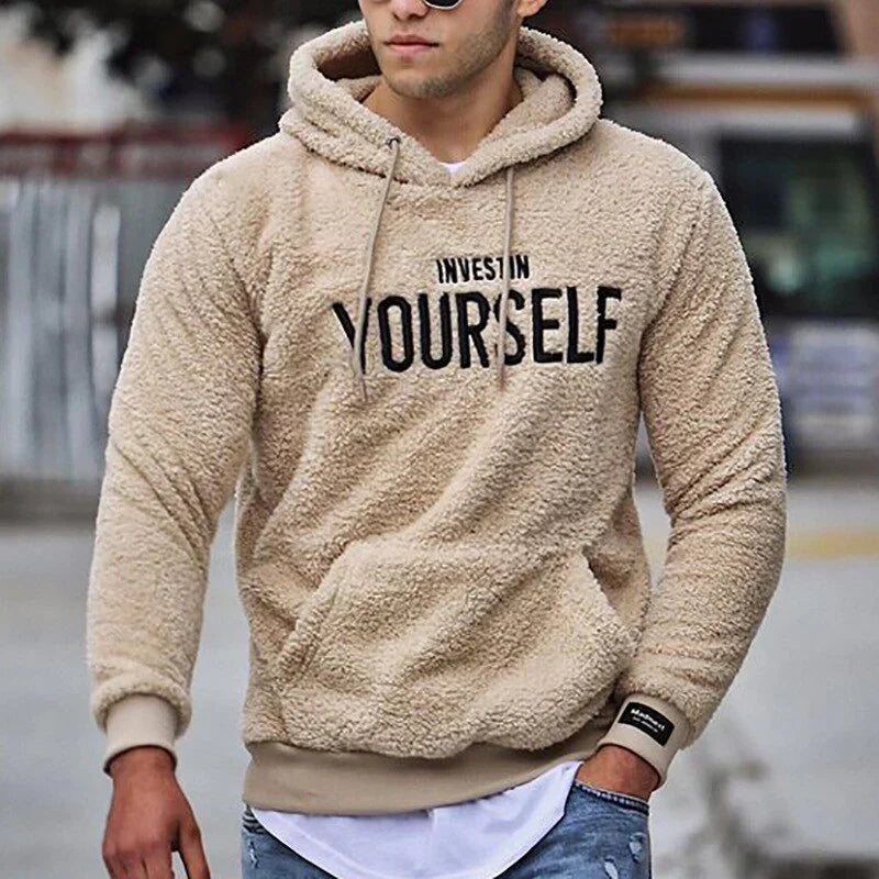 Warm Knit Hooded Sweater for Men - OutfitLondon