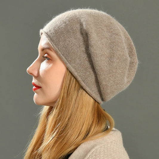 Happyhead Women's Cashmere Slouch Beanie - OutfitLondon