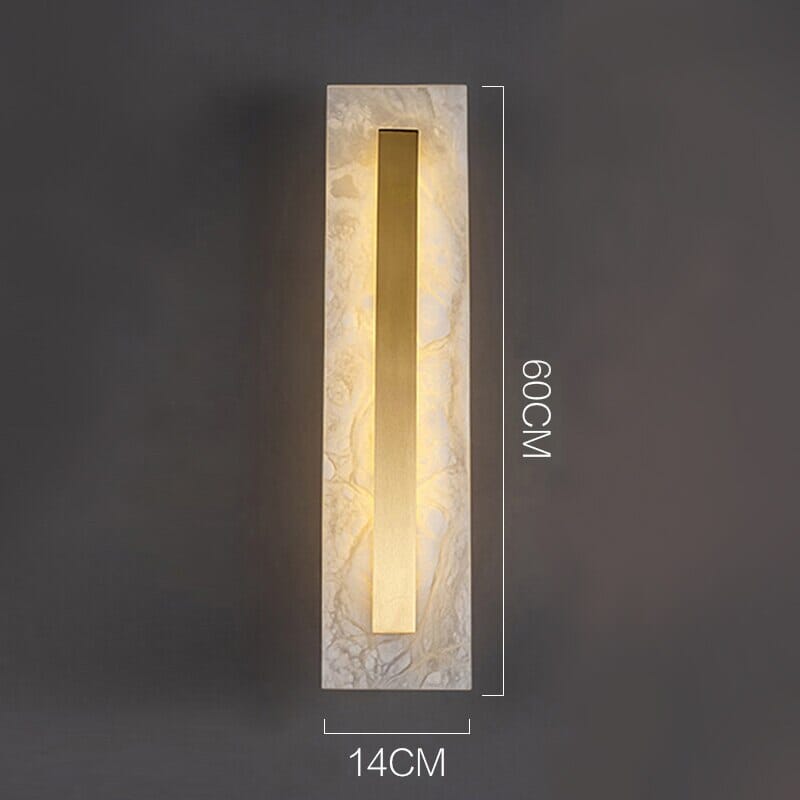 Elegant Marble Wall Light Warm White Glow