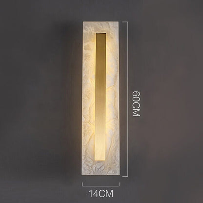 Elegant Marble Wall Light Warm White Glow