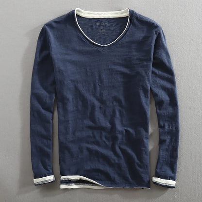 Soft Mens Classic Cotton Pullover Sweater - OutfitLondon