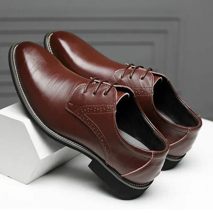 Men's Classic Formal Leather Lace Up Work Shoes
