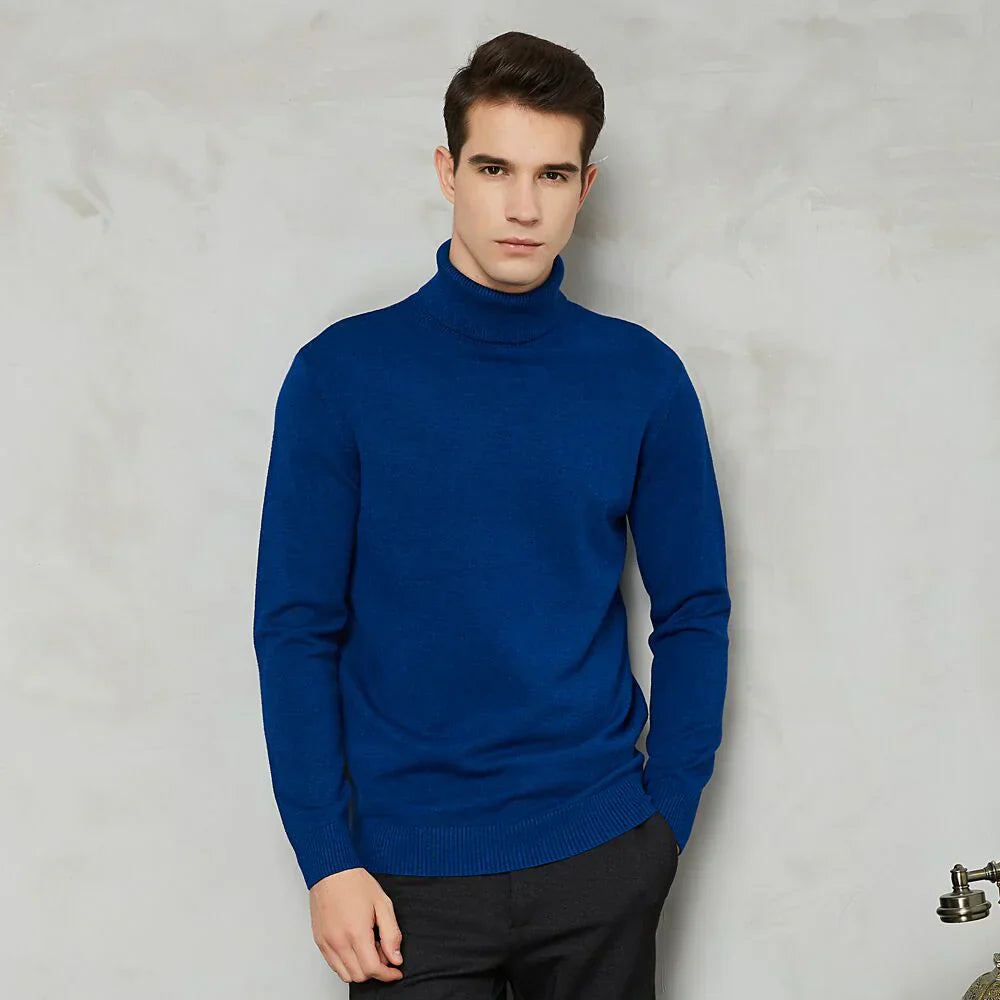 Textured Crew Neck Sweater Men