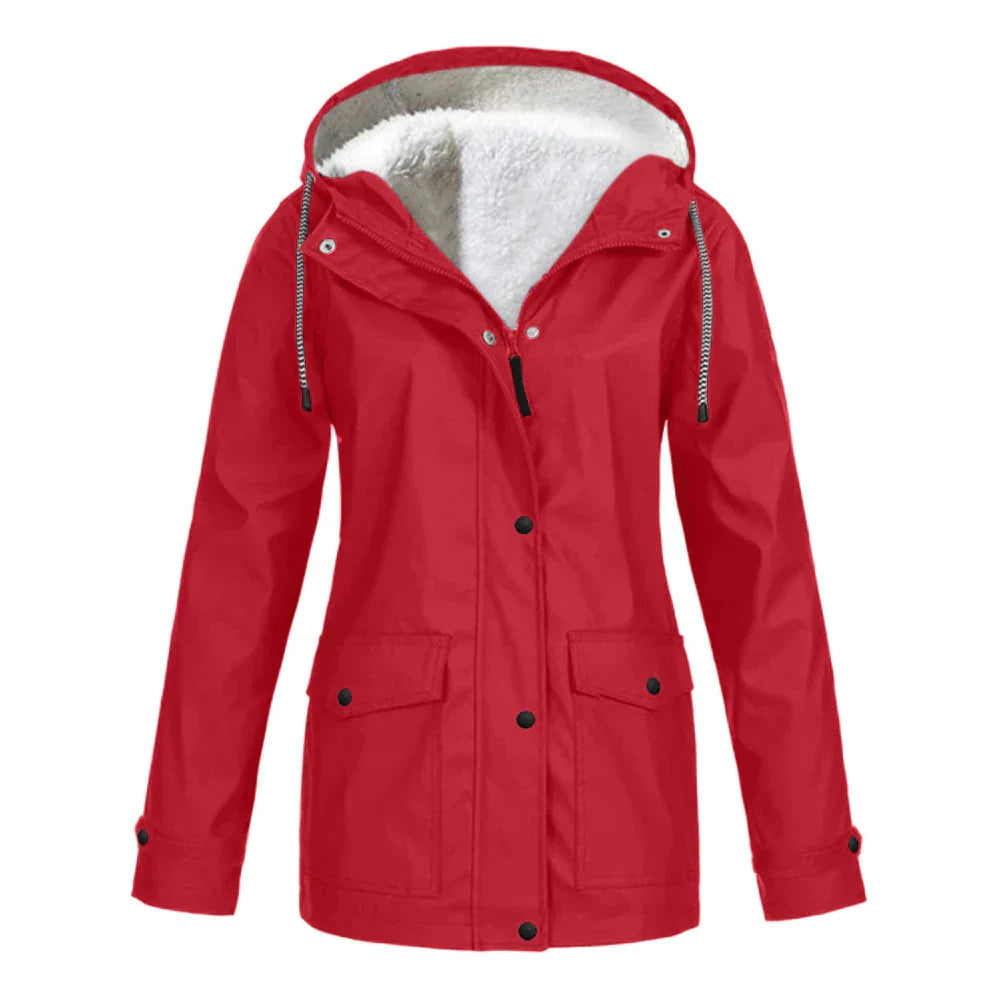 Warm Insulated Ladies Waterproof Jacket Coat