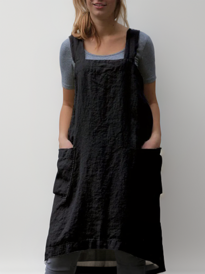 Women's Cotton Cross Back Utility Apron