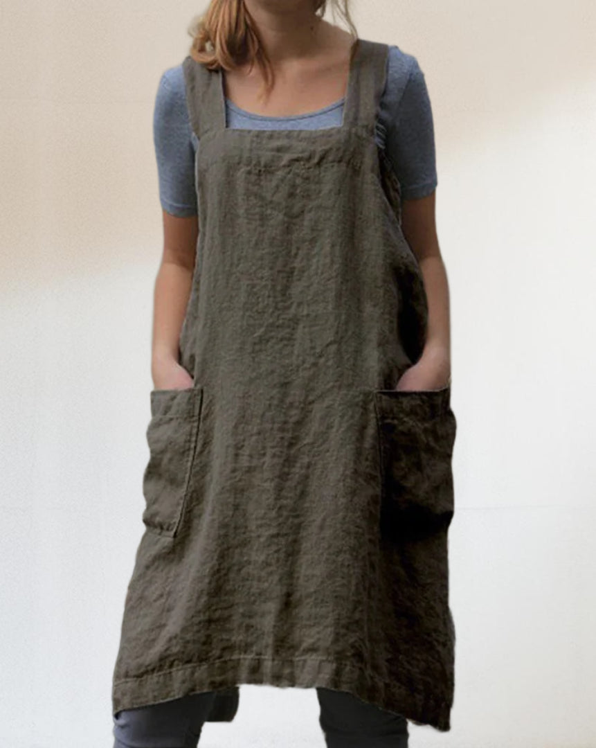Women's Cotton Cross Back Utility Apron