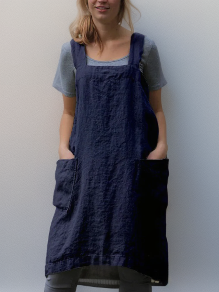 Women's Cotton Cross Back Utility Apron