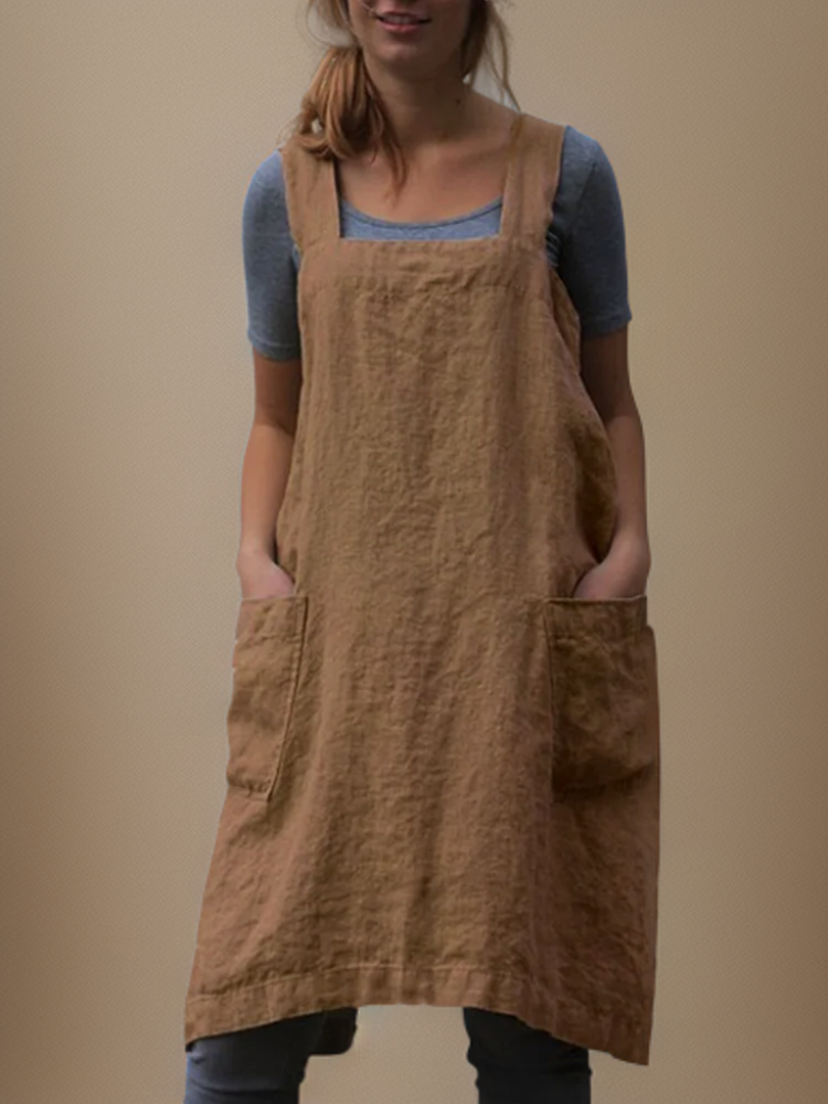 Women's Cotton Cross Back Utility Apron