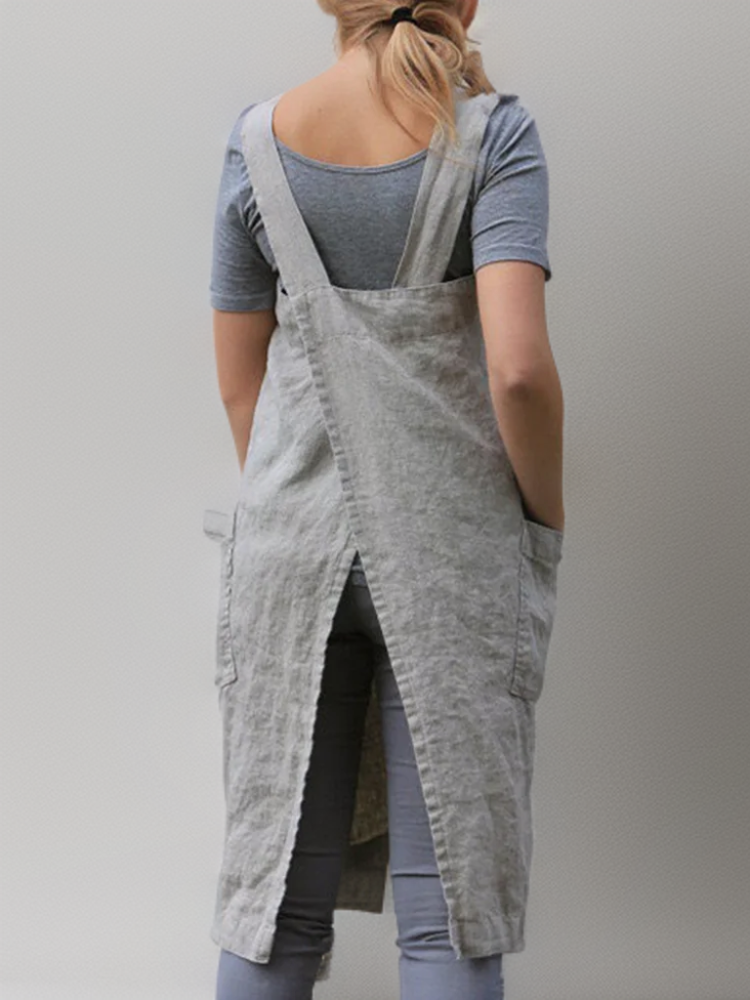 Women's Cotton Cross Back Utility Apron