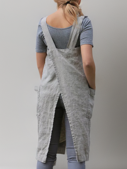 Women's Cotton Cross Back Utility Apron