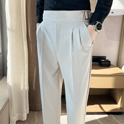 Classic Fit Formal Mens Pleated Dress Trousers