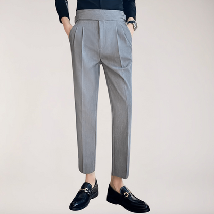 Classic Fit Formal Mens Pleated Dress Trousers