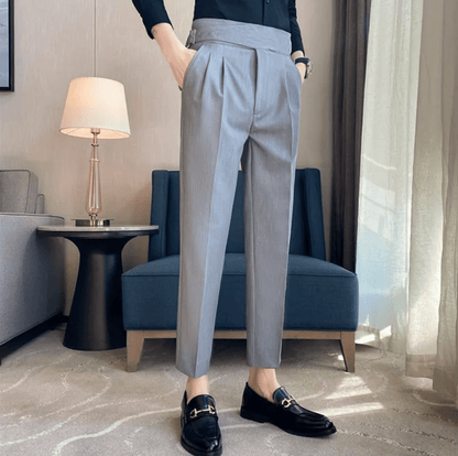 Classic Fit Formal Mens Pleated Dress Trousers
