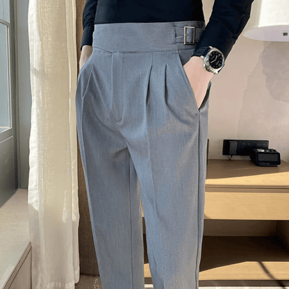 Classic Fit Formal Mens Pleated Dress Trousers