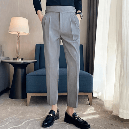 Classic Fit Formal Mens Pleated Dress Trousers