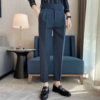 Classic Fit Formal Mens Pleated Dress Trousers
