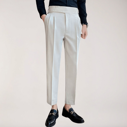 Classic Fit Formal Mens Pleated Dress Trousers