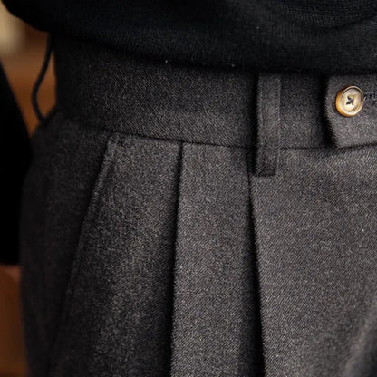 Men's Tailored Flat Front Dress Pants