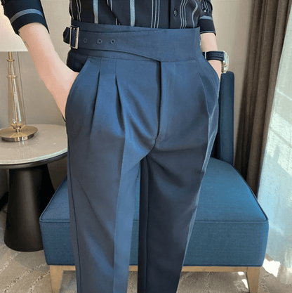 Slim Fit Cropped Mens Dress Pants