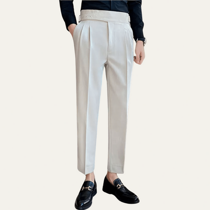 Slim Fit Cropped Mens Dress Pants