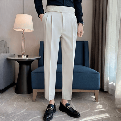 Slim Fit Cropped Mens Dress Pants