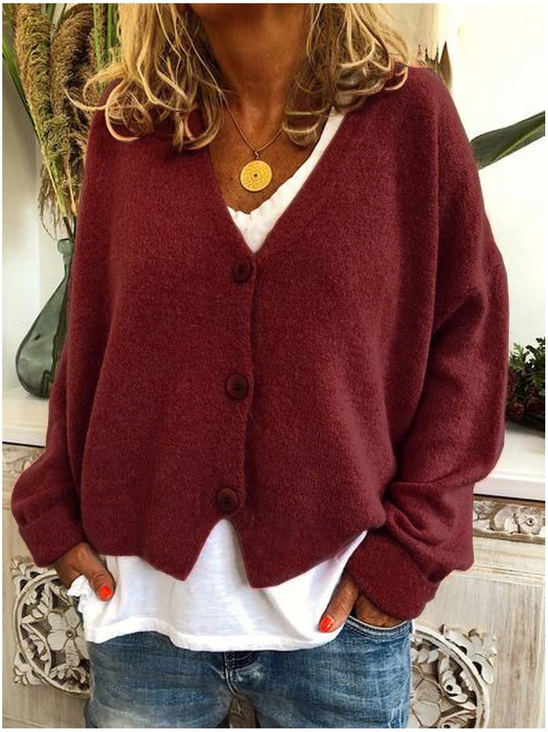 Women's Cozy Knit Sweater Cardigan