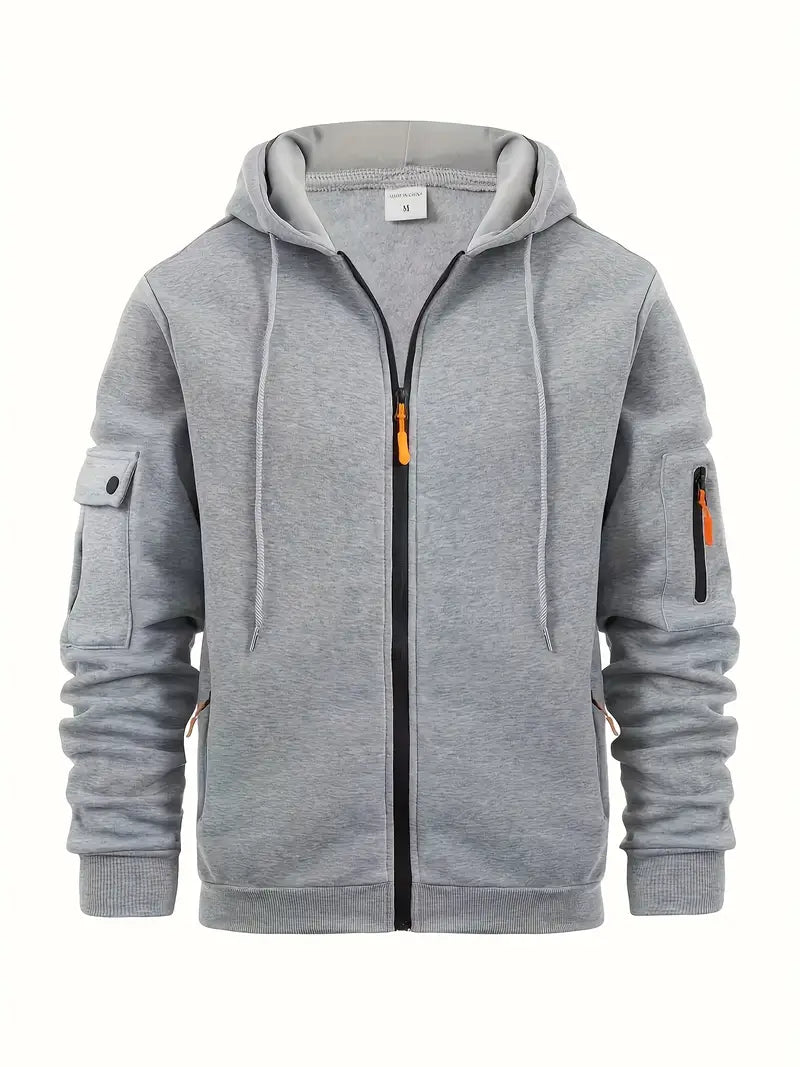 Cozy Fleece Hoodie - Soft Hooded Pullover Sweatshirt - OutfitLondon