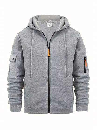 Cozy Fleece Hoodie - Soft Hooded Pullover Sweatshirt - OutfitLondon