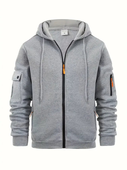 Cozy Fleece Hoodie - Soft Hooded Pullover Sweatshirt - OutfitLondon