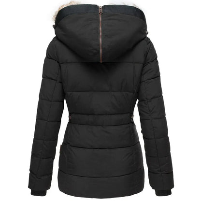 Warm Fitted Puffer Coat for Ladies