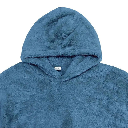 Cozy Fleece Hooded Sweatshirt With Pockets