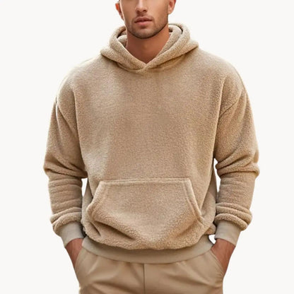 Cozy Fleece Hooded Sweatshirt With Pockets