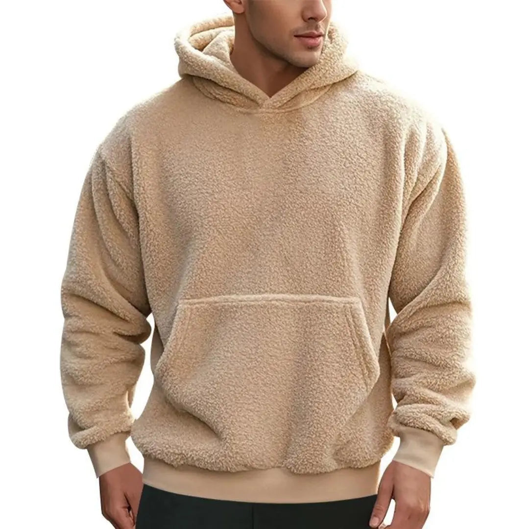 Cozy Fleece Hooded Sweatshirt With Pockets