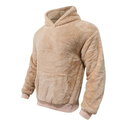 Cozy Fleece Hooded Sweatshirt With Pockets