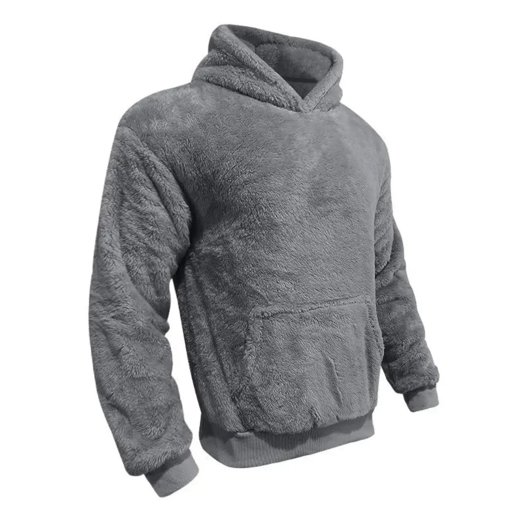Cozy Fleece Hooded Sweatshirt With Pockets