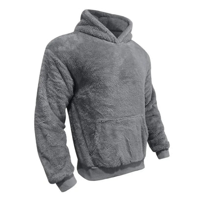 Cozy Fleece Hooded Sweatshirt With Pockets