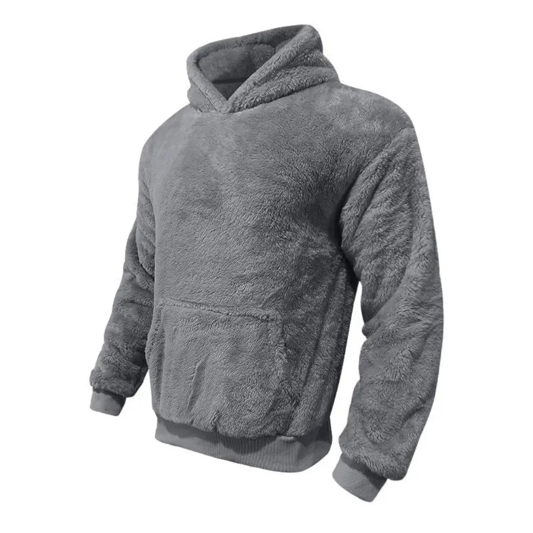 Cozy Fleece Hooded Sweatshirt With Pockets
